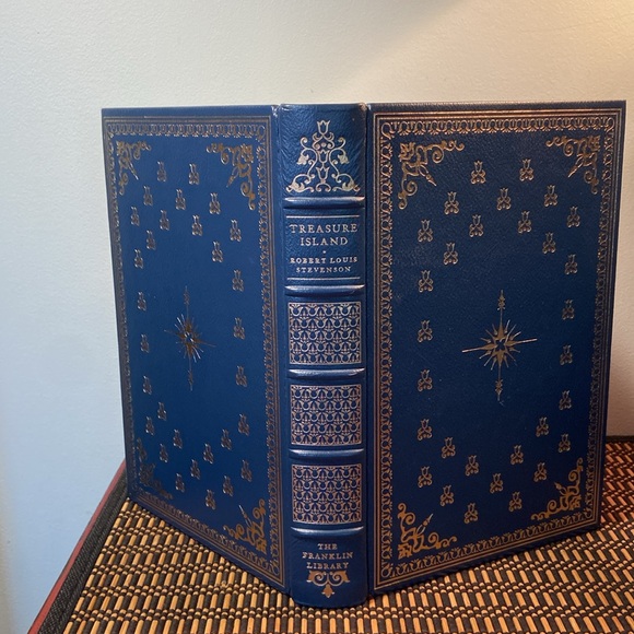 Treasure Island, RL Stevenson Vintage LeatherBound Limited Edition Book - Picture 4 of 10